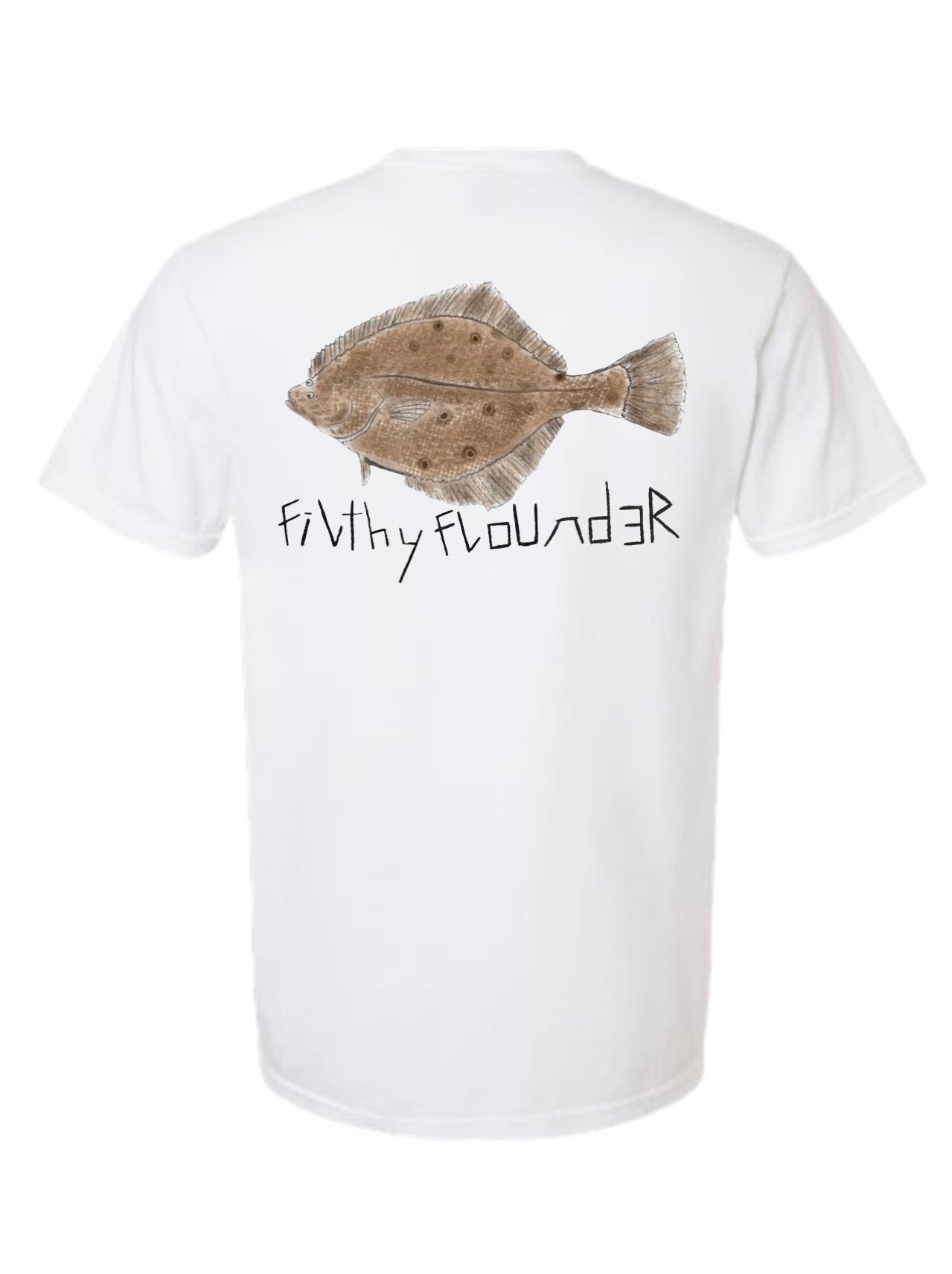 White Filthy Flounder Shirt