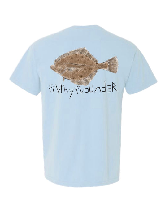 Carolina Blue Filthy Flounder Shirt