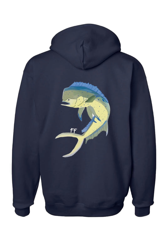 Navy Dirty Dolphin Hoodie