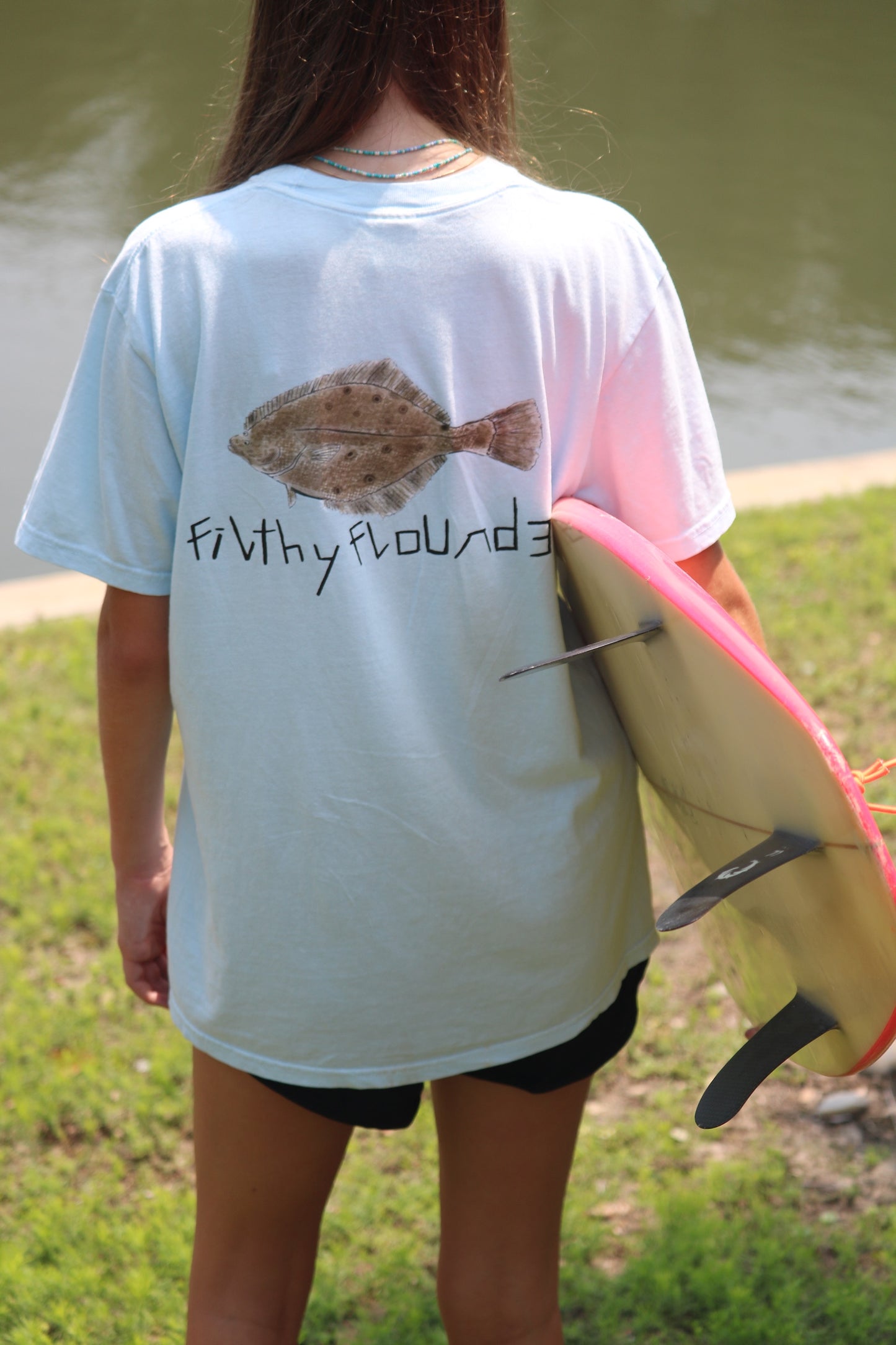 Carolina Blue Filthy Flounder Shirt